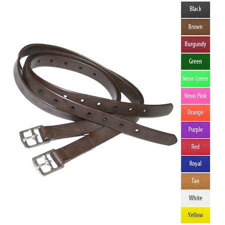 Jacks Imports Beta Stirrup Straps BROWN 60" 79-BR-60